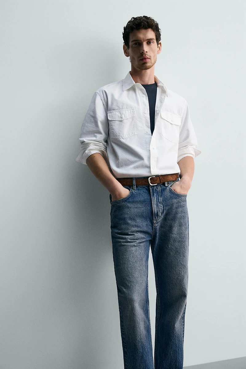 COTTON - LYOCELL POCKET SHIRT