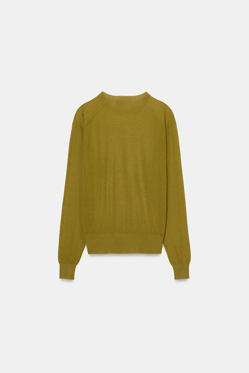 KNIT JUMPER WITH SHOULDER SEAMS