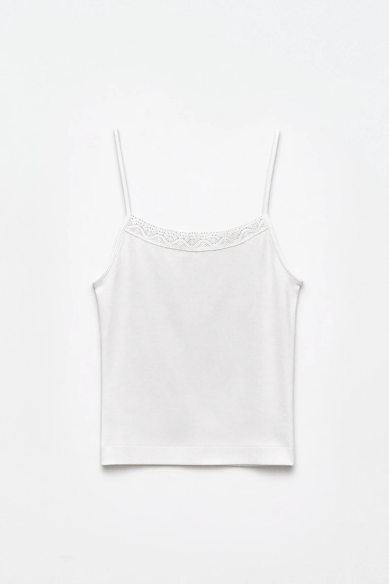 COTTON JERSEY TOP