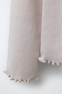 RIBBED HEART T-SHIRT