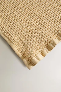 WAFFLE-KNIT TEXTURED BATH TOWEL