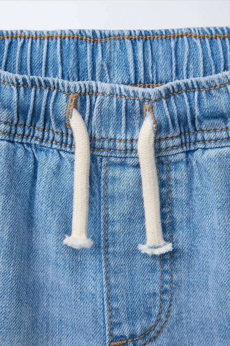 FLOWY DENIM SHORTS