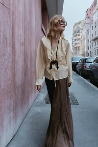 LACE GODET SKIRT