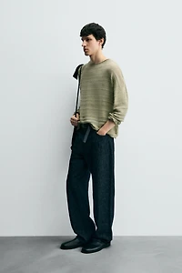 PULL EN JACQUARD À RAYURES