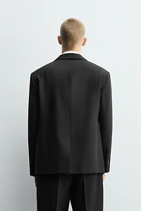 DOUBLE BREASTED SUIT BLAZER 100% WOOL
