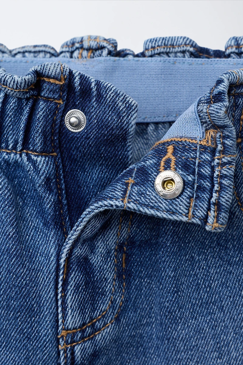HEART POCKET PAPERBAG JEANS