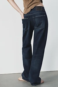 TRF LOW WAIST BAGGY TAPERED JEANS