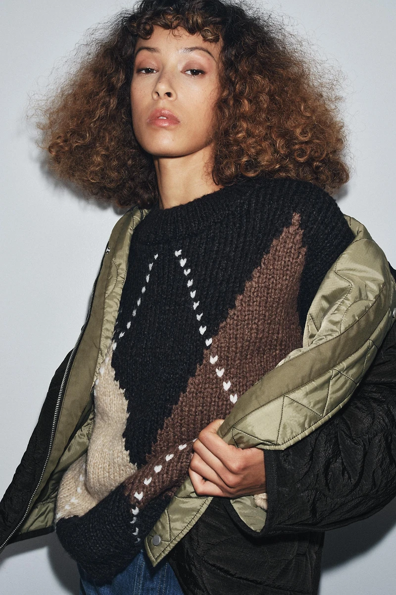ZW COLLECTION REVERSIBLE PADDED JACKET