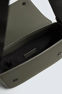 RUBBERIZED TEXTURED CROSSBODY BAG