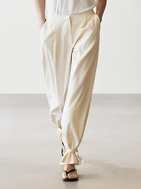 Pantalon fluide barrel fit