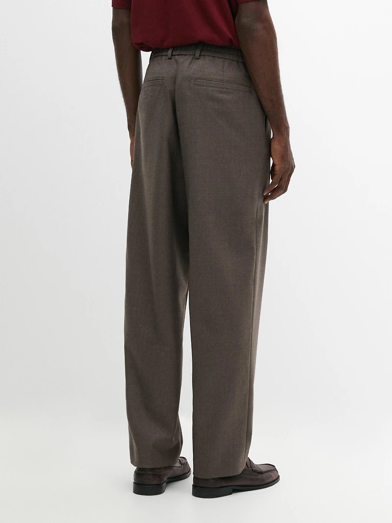 Pantalon en laine froide mélangée