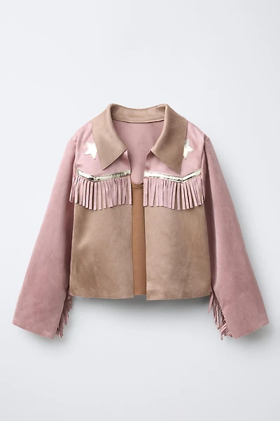 VESTE DÉGUISEMENT FRANGES COWGIRL