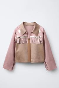 VESTE DÉGUISEMENT FRANGES COWGIRL