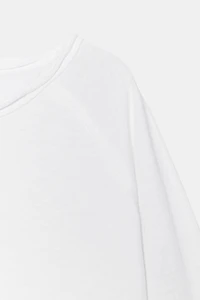 T-SHIRT DÉLAVÉ À MANCHES LONGUES