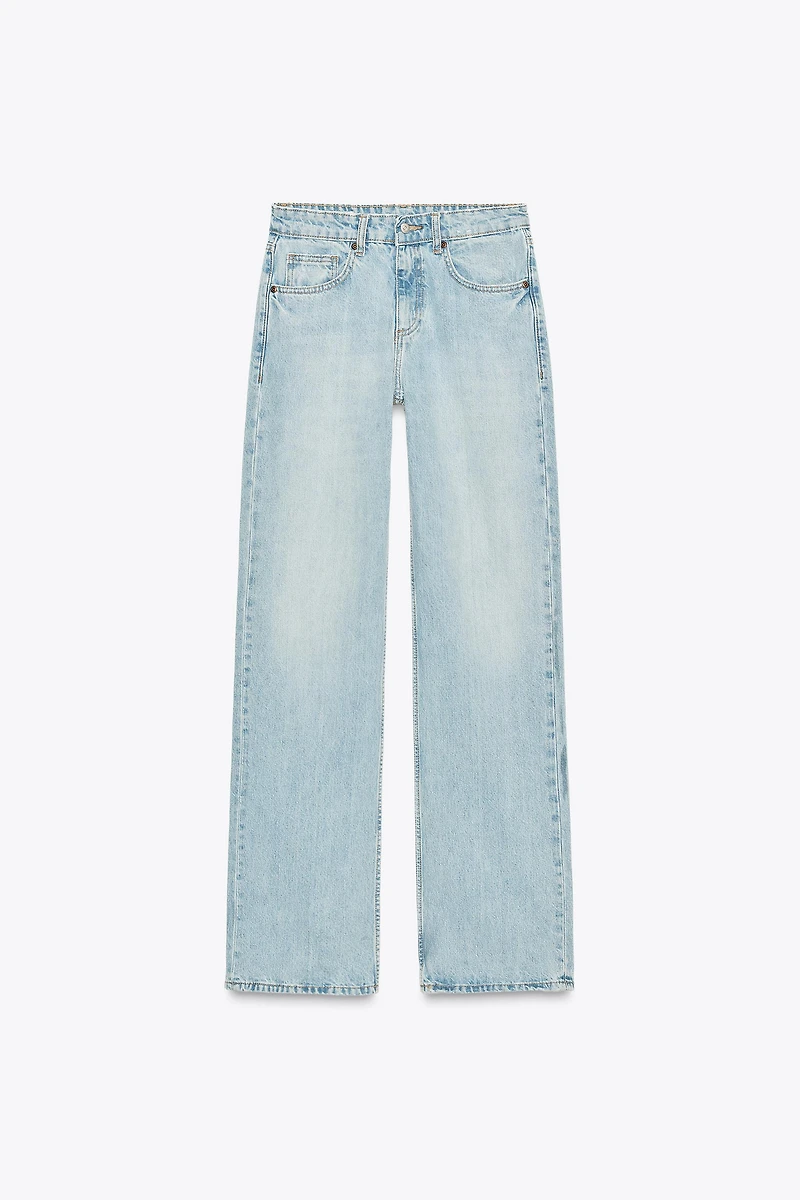 TRF MID-RISE WIDE LEG JEANS