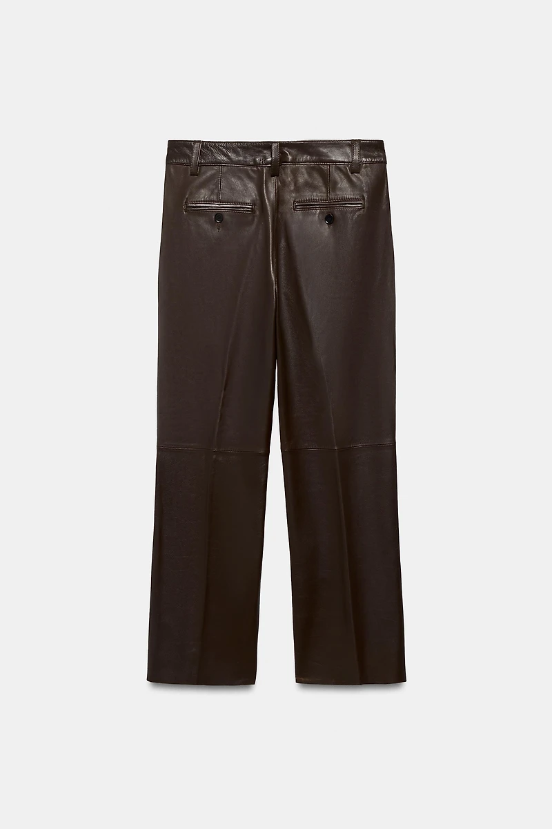 ZW COLLECTION LIMITED EDITION FLARE LEATHER PANTS