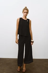 JUPE-CULOTTE BAS PLISSÉ