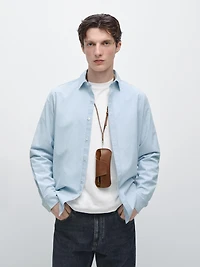 Chemise regular fit en denim 100 % coton