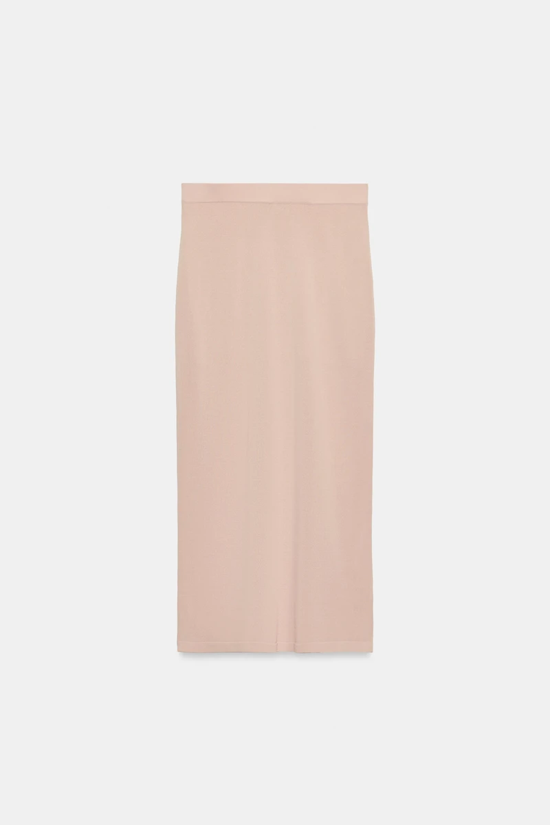 KNIT MIDI SKIRT