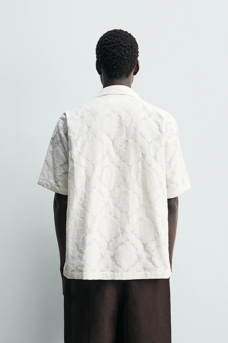 CHEMISE RELAXED FIT JACQUARD TEXTURÉ