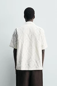 CHEMISE RELAXED FIT JACQUARD TEXTURÉ