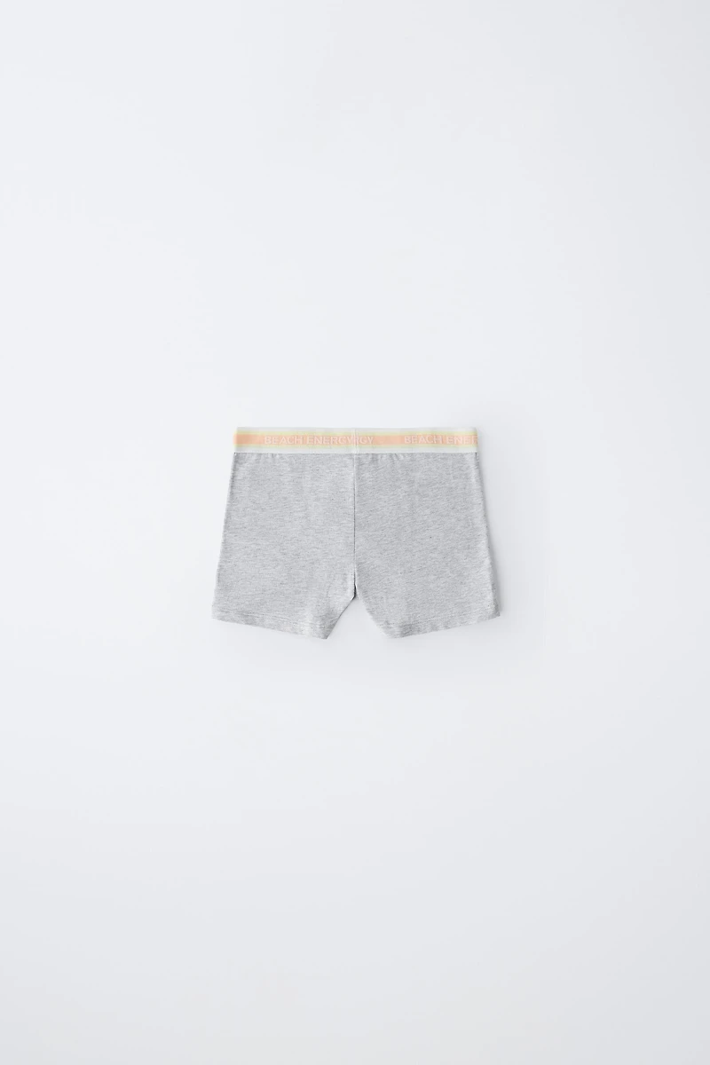 2-6 YEARS/ FIVE-PACK OF TEXT BOXERS