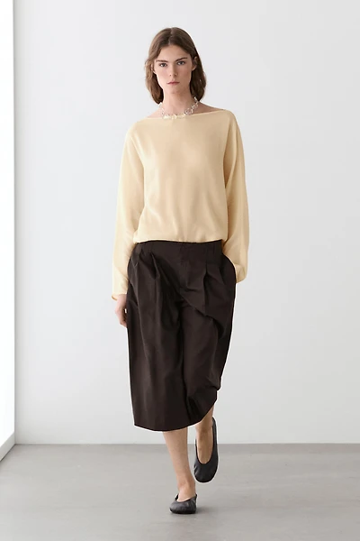 Flowing semi-sheer shirt