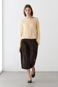 Flowing semi-sheer shirt