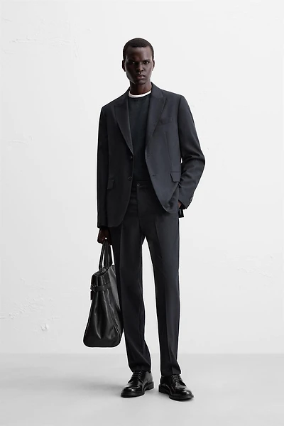 HERRINGBONE SUIT BLAZER