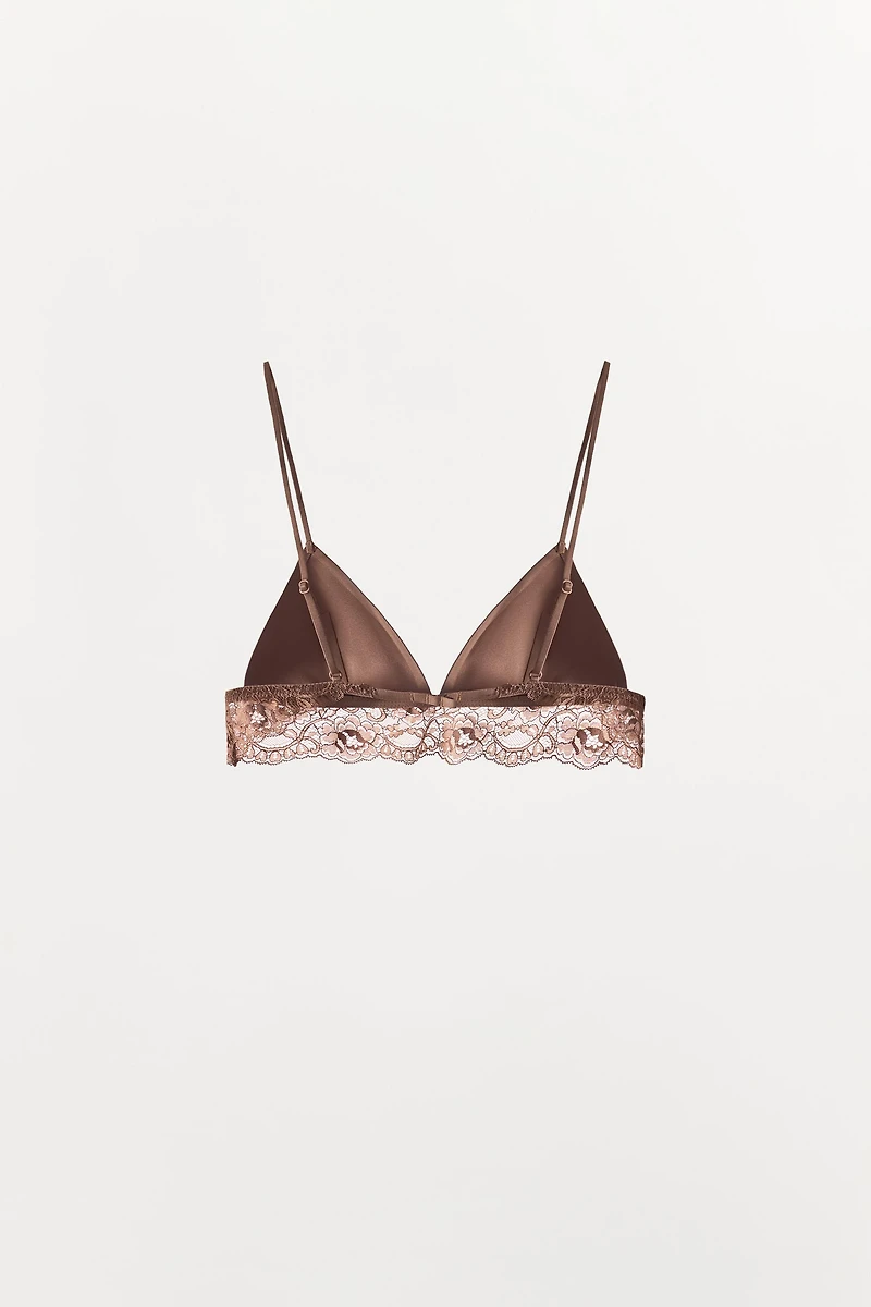 POLYAMIDE LACE BRALETTE