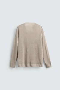 PULL COUPE DÉCONTRACTÉE 100% LIN