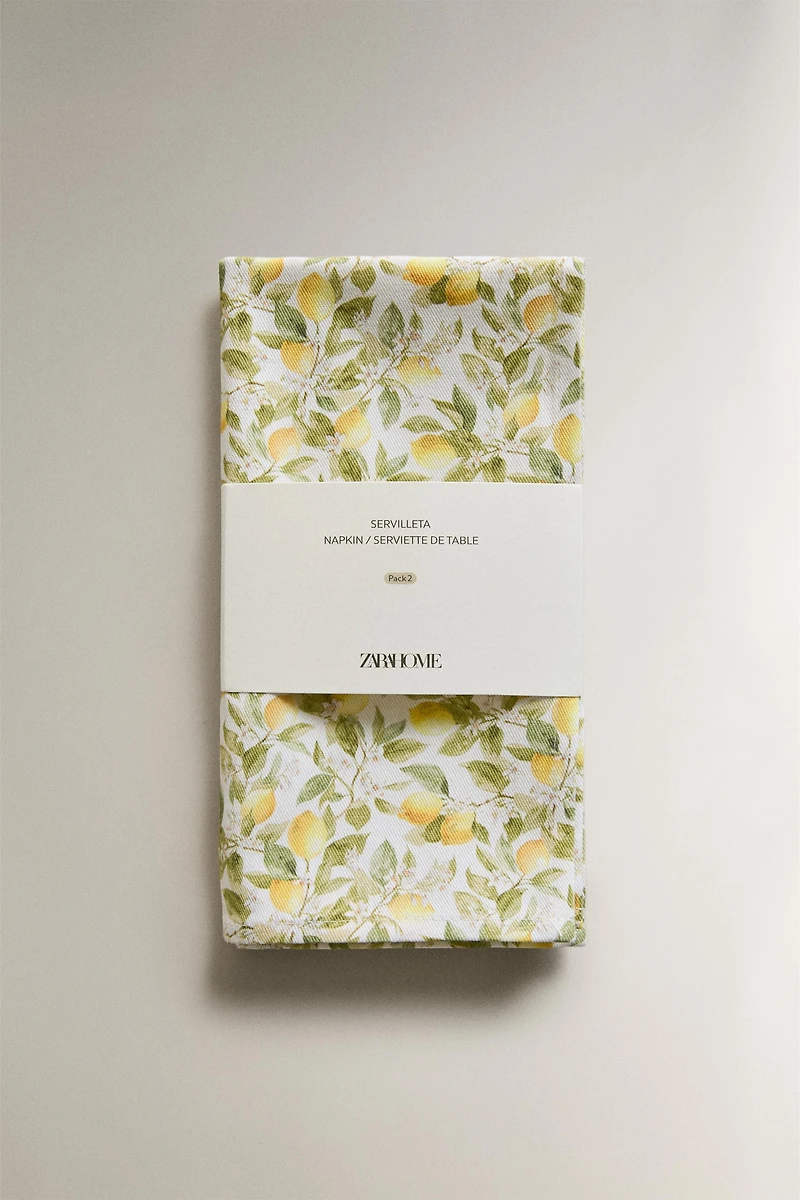 LEMON NAPKINS (PACK OF 2)