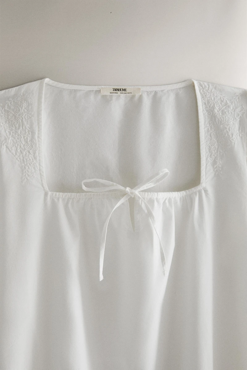 SHORT SLEEVE NIGHTGOWN