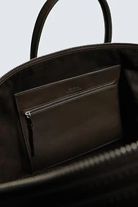 LEATHER SHOPPER BAG