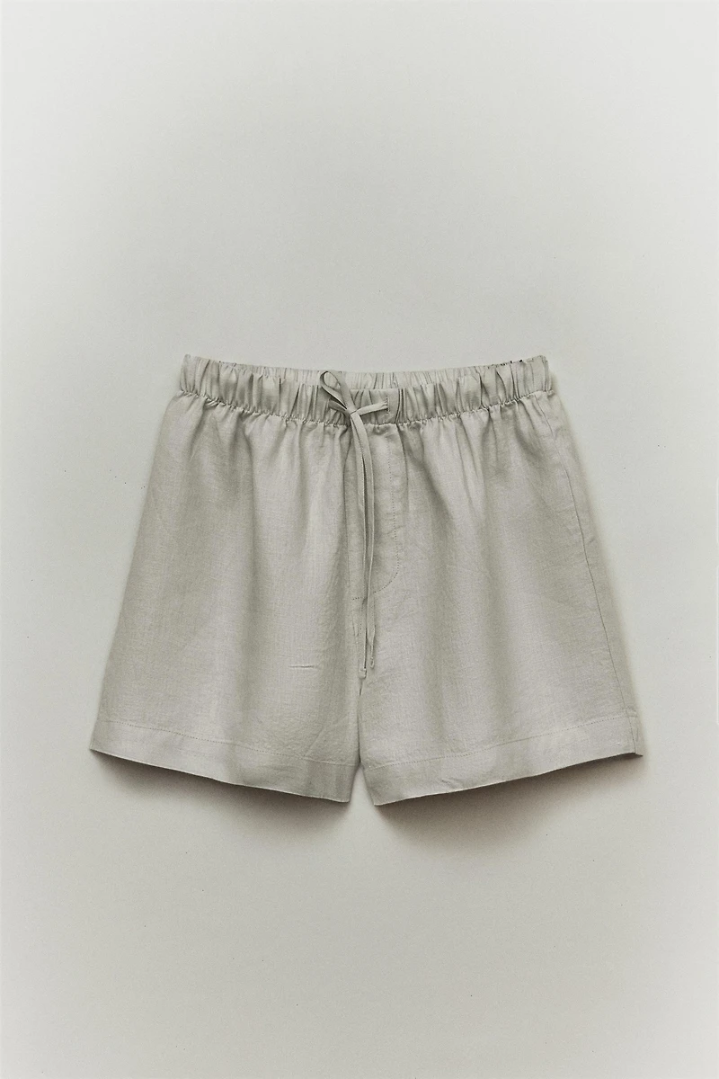 LINEN SHORTS