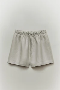 LINEN SHORTS