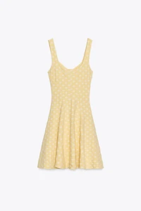 ROBE JACQUARD SKATER STRETCH