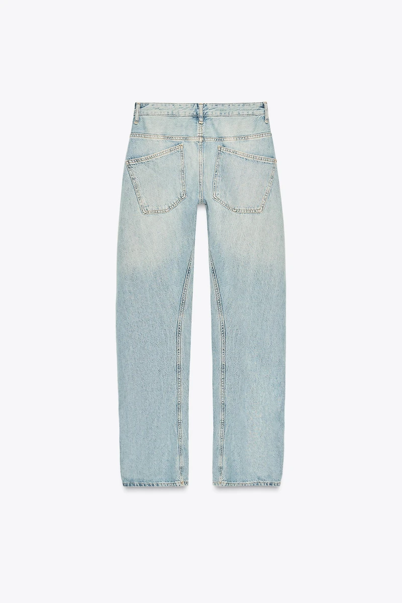 TRF SHIFTED SEAM LOW WAIST JEANS