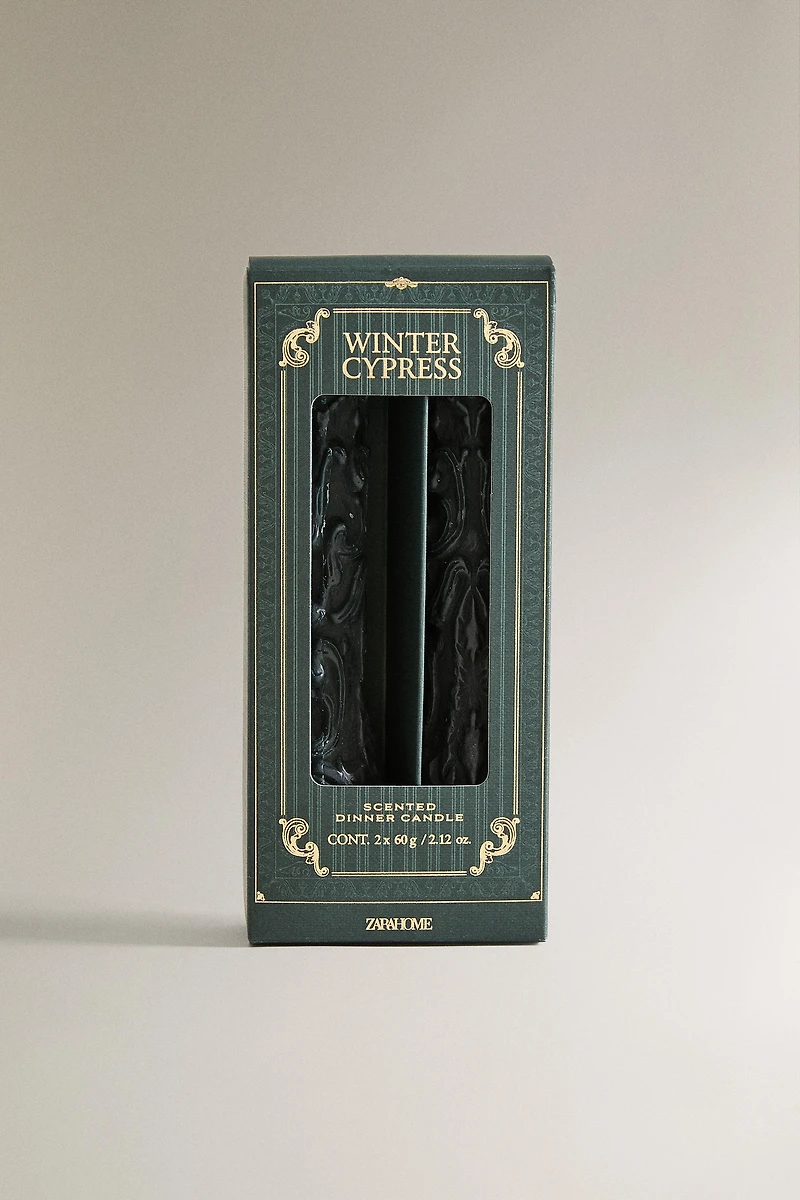 SET OF WINTER CYPRESS SCENTED CANDLES (SET OF 2)