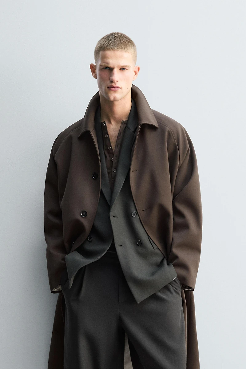 LONG WOOL BLEND TRENCH COAT LIMITED EDITION