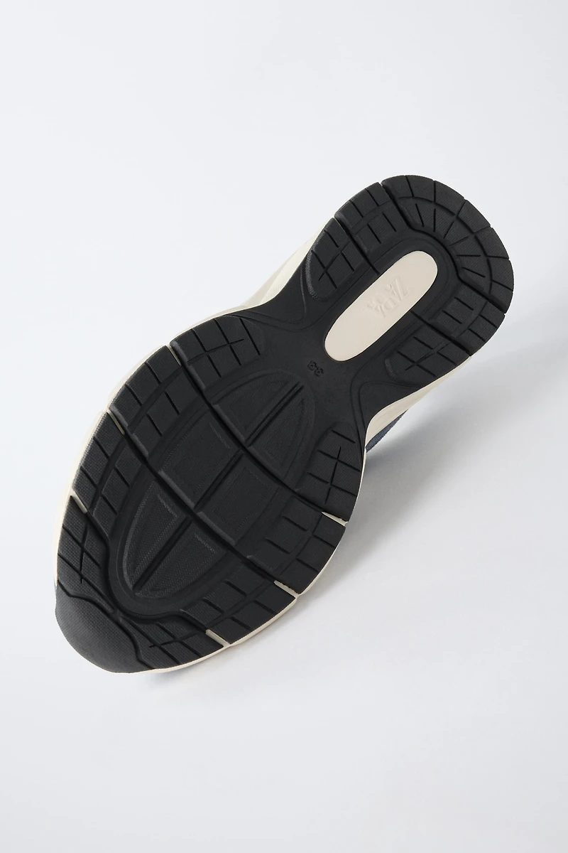 PIECED ATHLETIC SNEAKERS