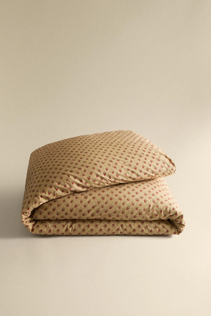 HOUSSE DE COUETTE PERCALE FRAISES | KATHARINE POLE