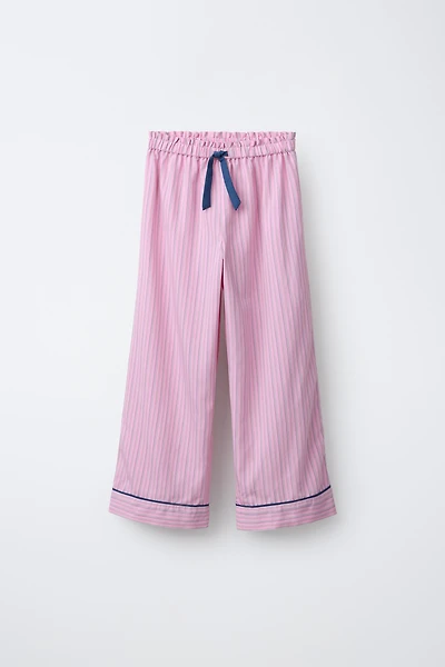 PANTALON IMPRIMÉ FINES RAYURES