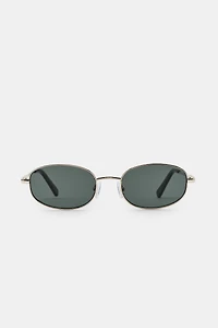 LUNETTES DE SOLEIL MÉTALLIQUES RECTANGULAIRES