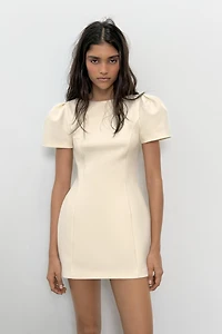 SHORT PLEATED POCKET DRESS