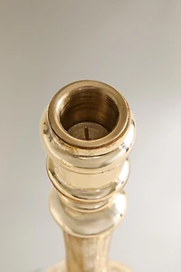 ANTIQUE CHRISTMAS GLASS CANDLESTICK