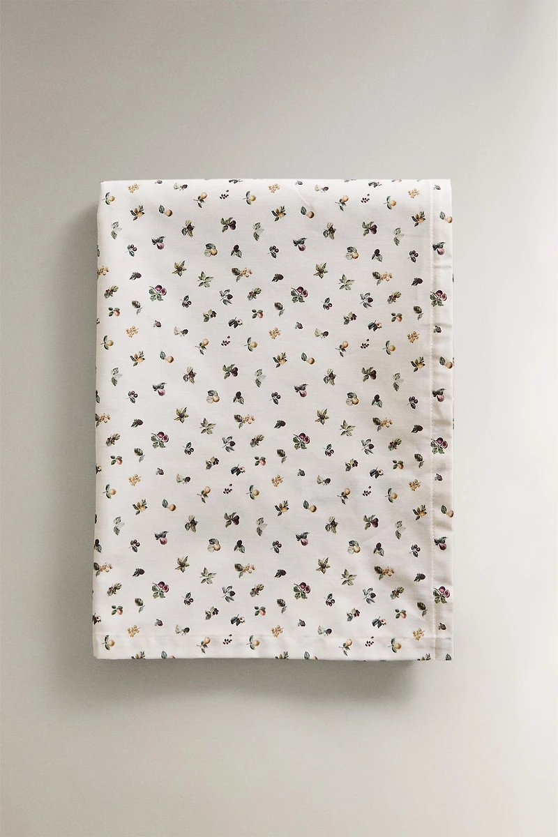 FRUIT PRINT RESIN-COATED COTTON TABLECLOTH