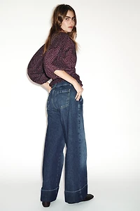JEAN Z1975 DROIT TAILLE BASSE À REVERS