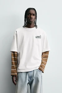 PRINTED TEXT T-SHIRT