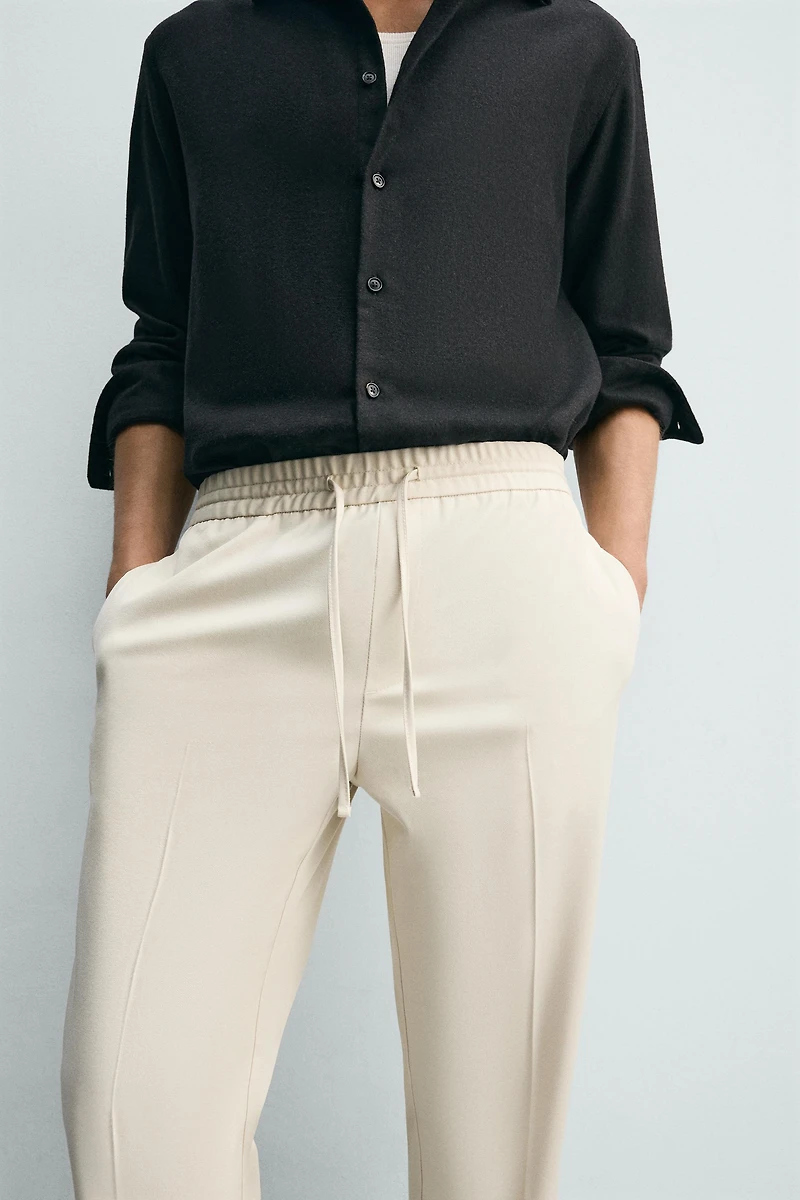 JOGGER WAIST STRETCH PANTS